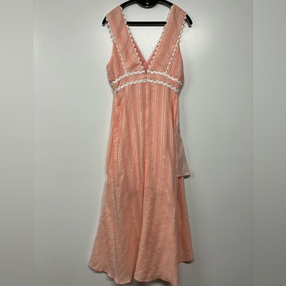 Foxiedox Pink Flowy Fariecore Midi Y2K Style Dress Size Small - Picture 3 of 5